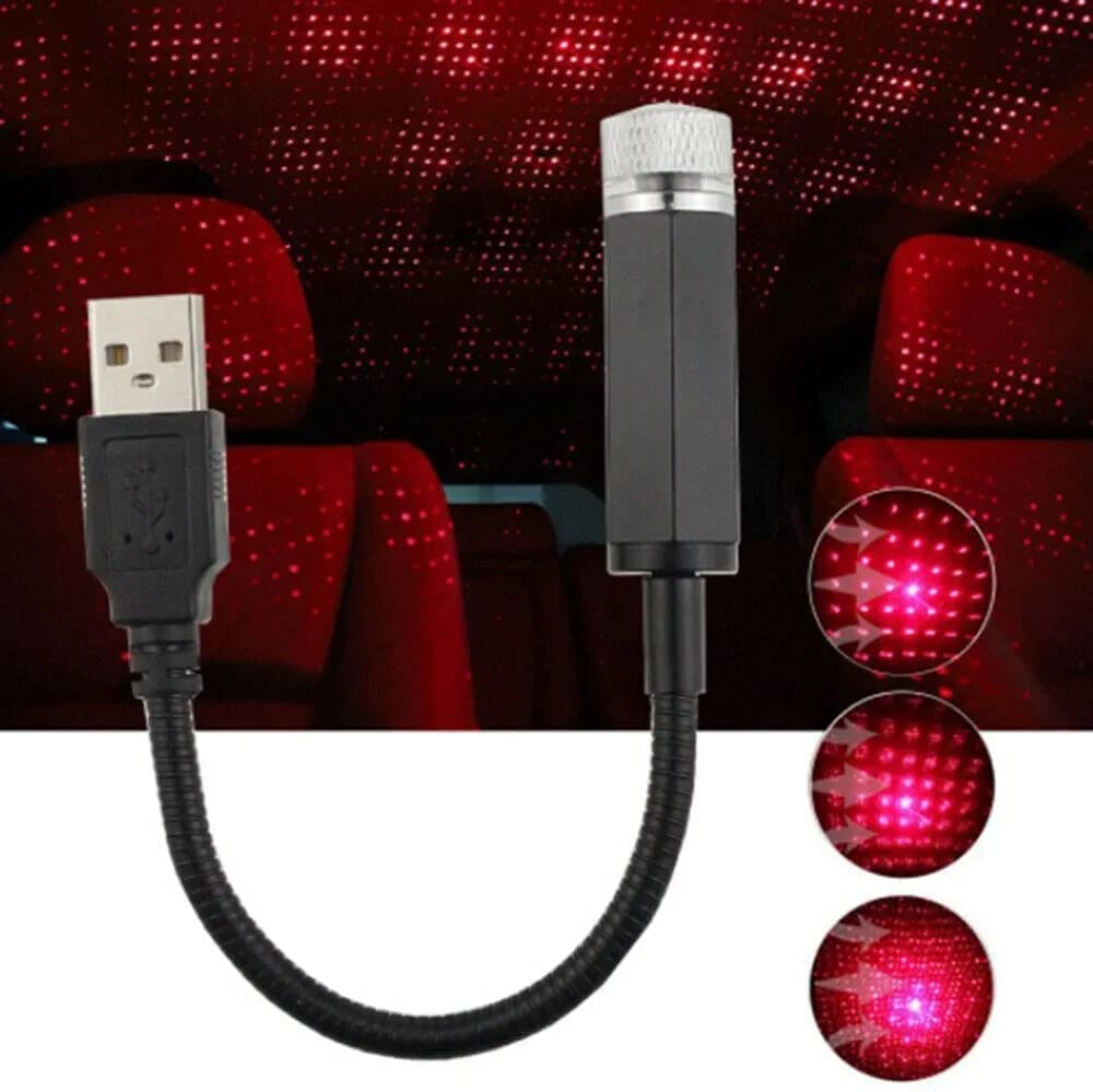 USB Star Projector Night Light, Adjustable Romantic